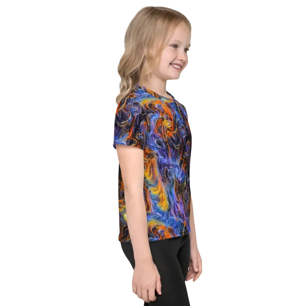 Mercury Mirage on Kids Crew Neck T-Shirt — Right
