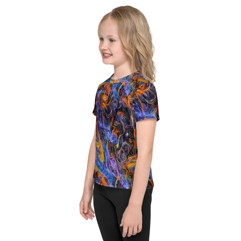 Mercury Mirage on Kids Crew Neck T-Shirt — Left