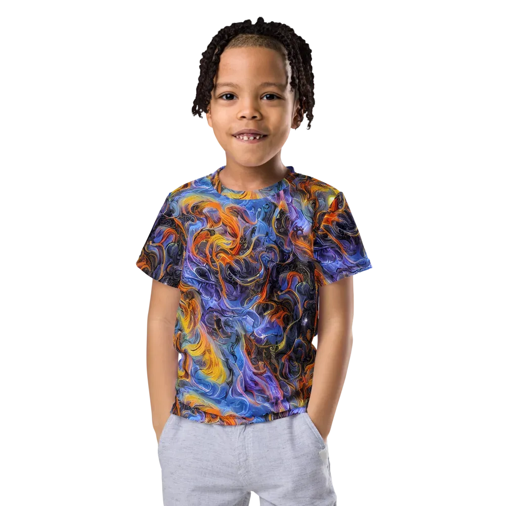 Mercury Mirage on Kids Crew Neck T-Shirt — Front