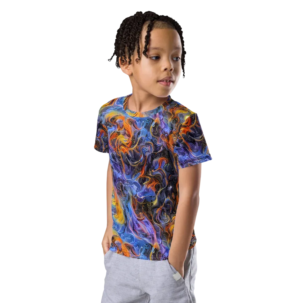 Mercury Mirage on Kids Crew Neck T-Shirt — Left Front