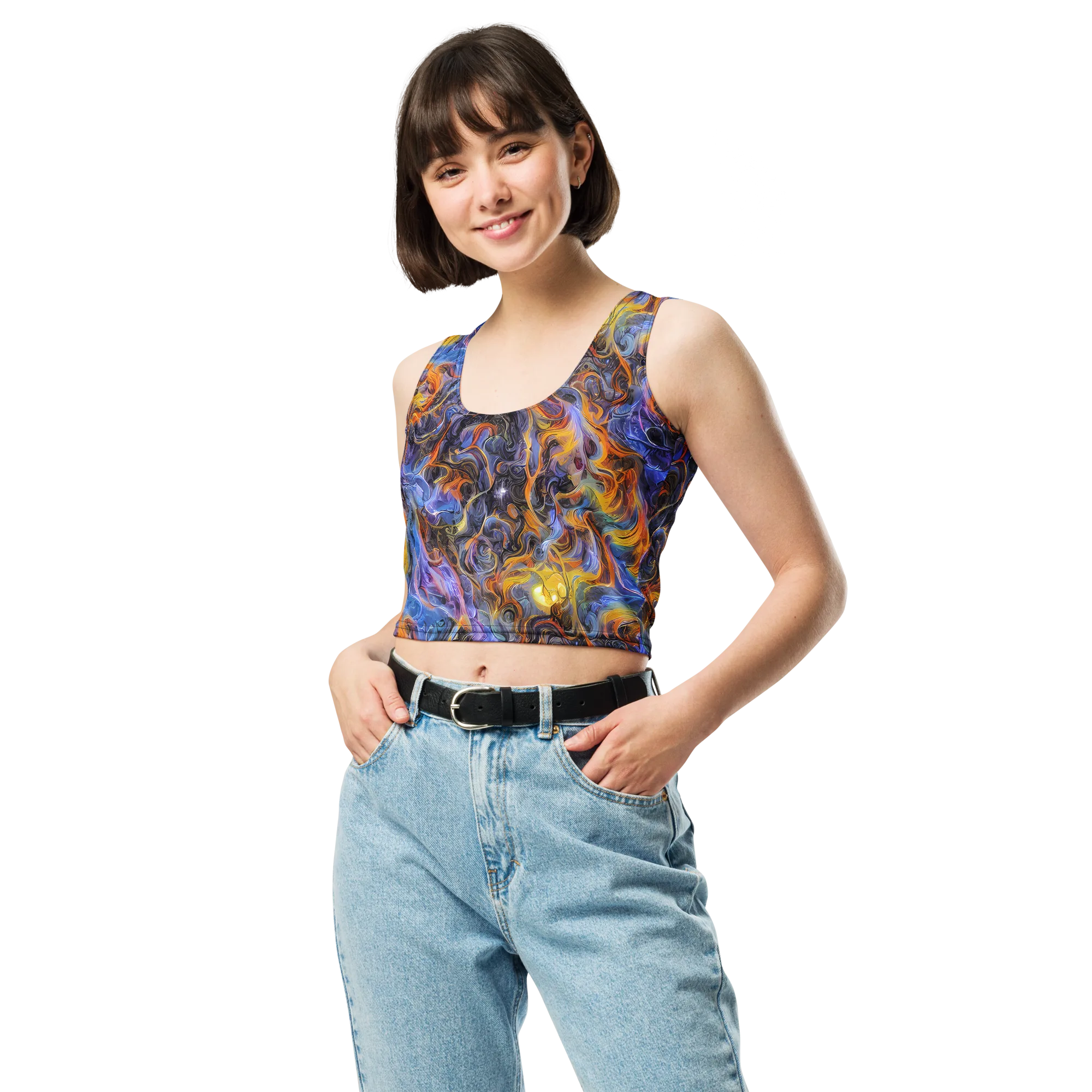 Mercury Mirage on Crop Top — Front