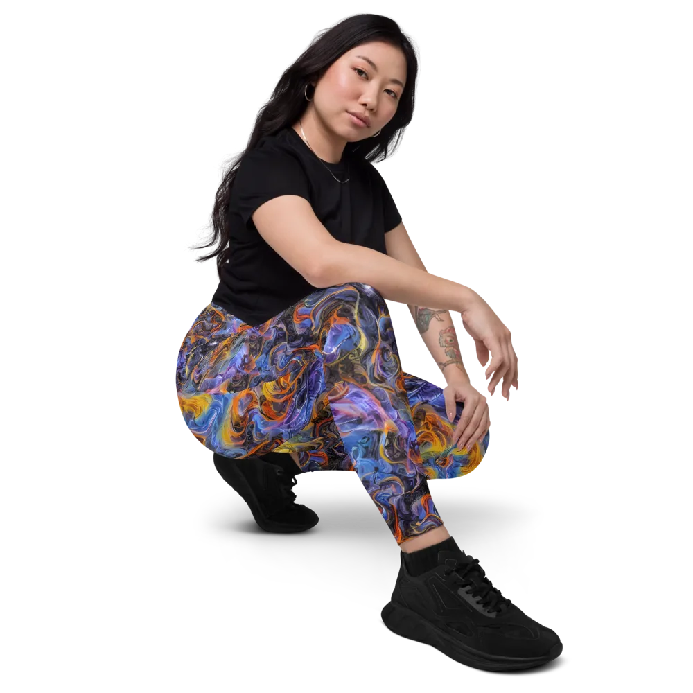 Mercury Mirage on Leggings with Pockets — Right Front