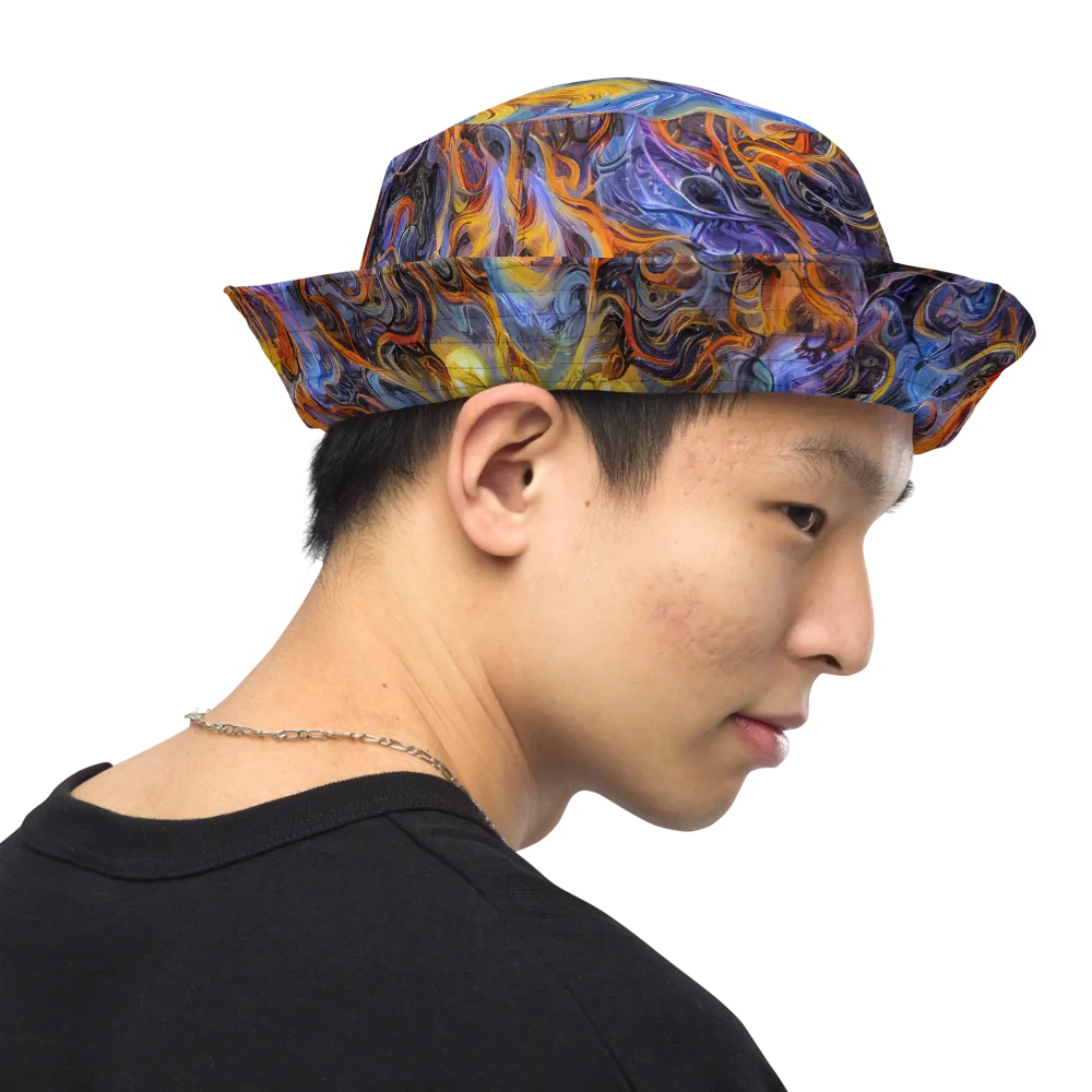 Mercury Mirage on Reversible Bucket Hat — Right Outside