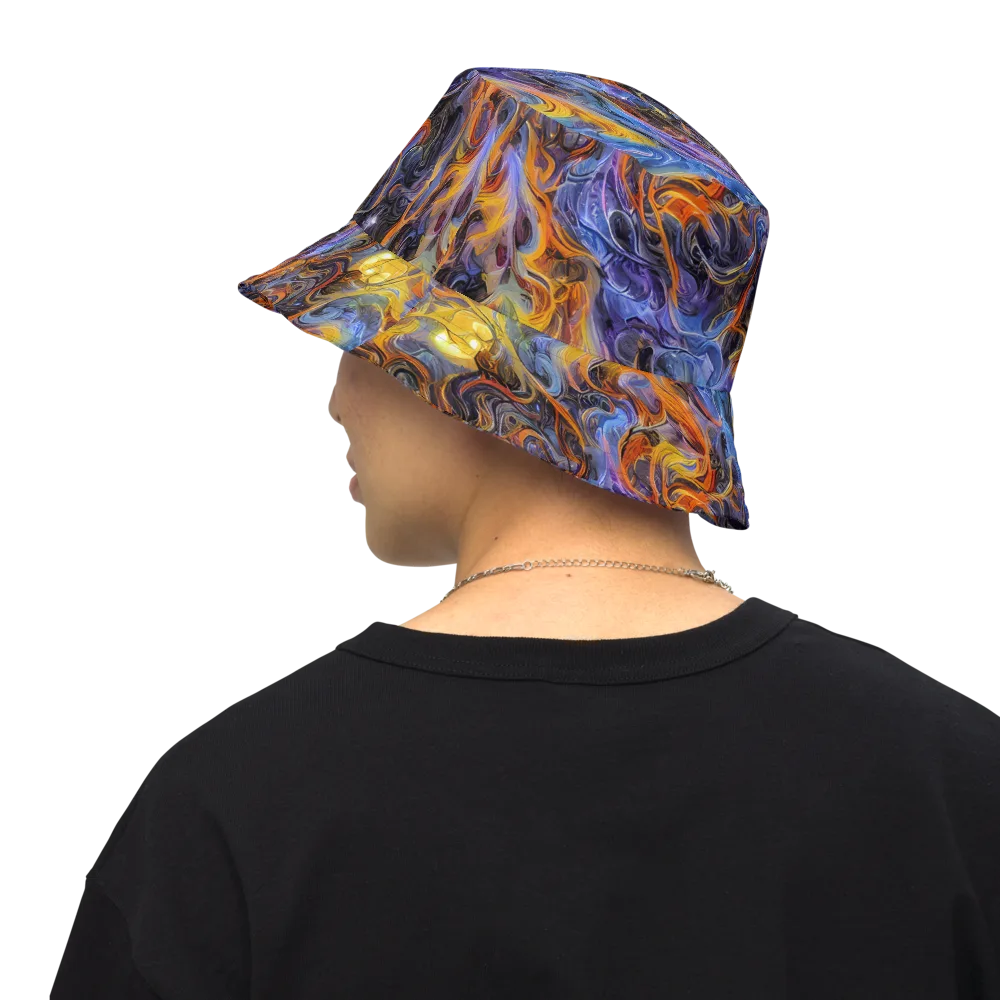 Mercury Mirage on Reversible Bucket Hat — Back Inside