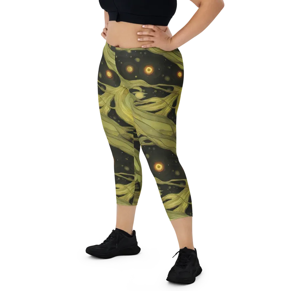 Whispered Breeze on Capri Leggings — Front