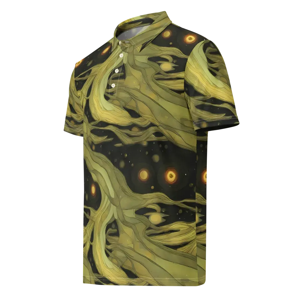 Whispered Breeze on Men's Slim Fit Polo Shirt — Left Front