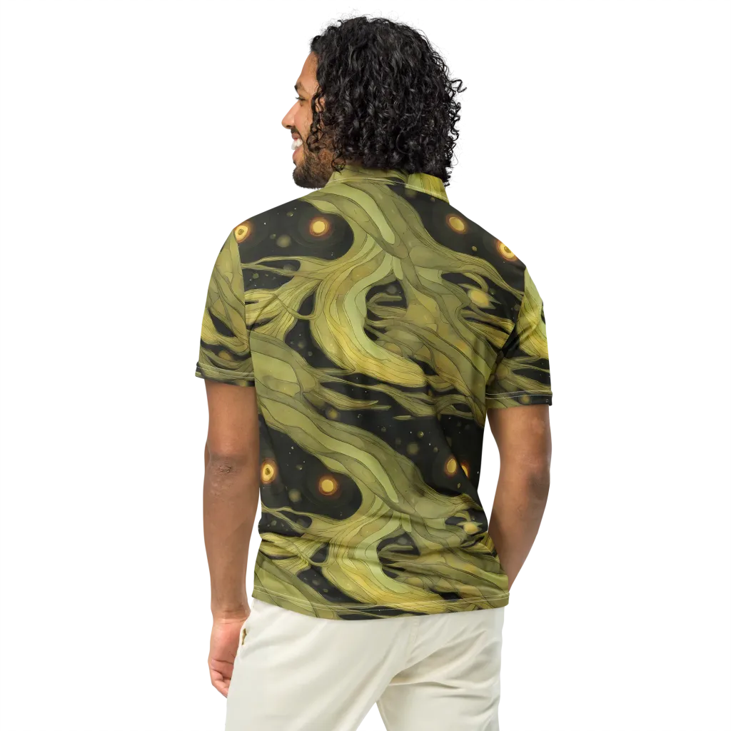 Whispered Breeze on Men's Slim Fit Polo Shirt — Back