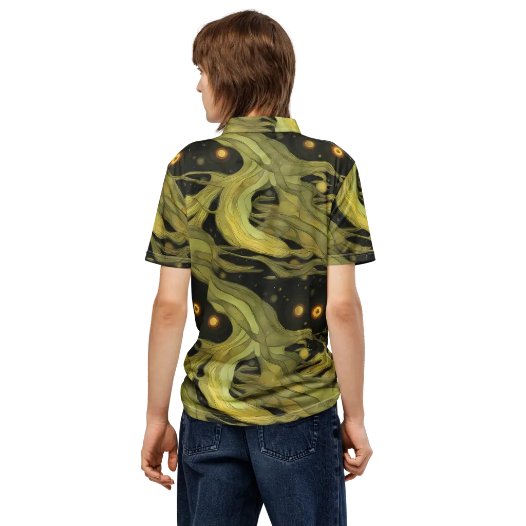 Whispered Breeze on Men's Slim Fit Polo Shirt — Back
