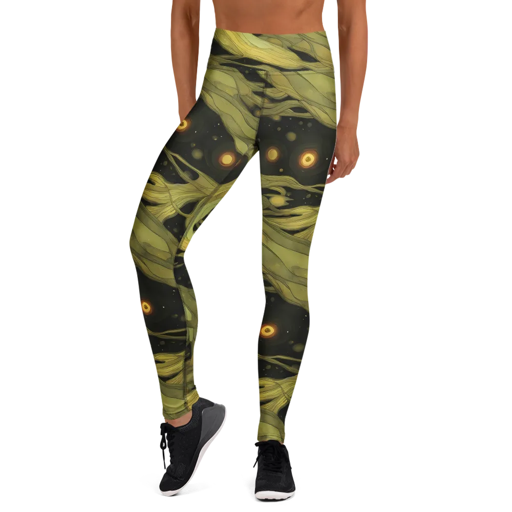 Whispered Breeze on Yoga Leggings — Front