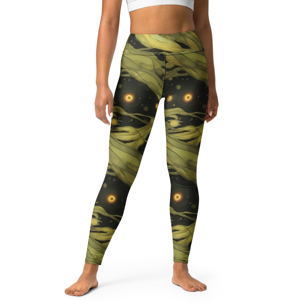 Whispered Breeze on Yoga Leggings — Front