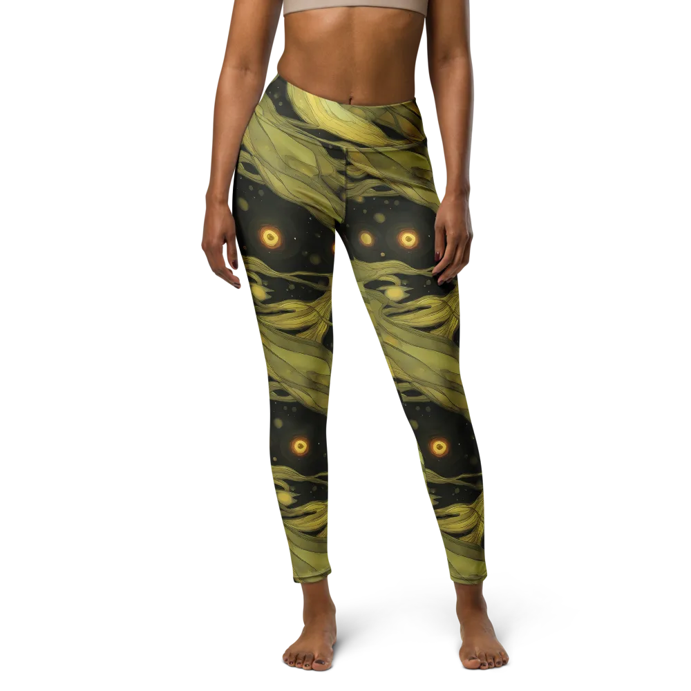 Whispered Breeze on Yoga Leggings — Front