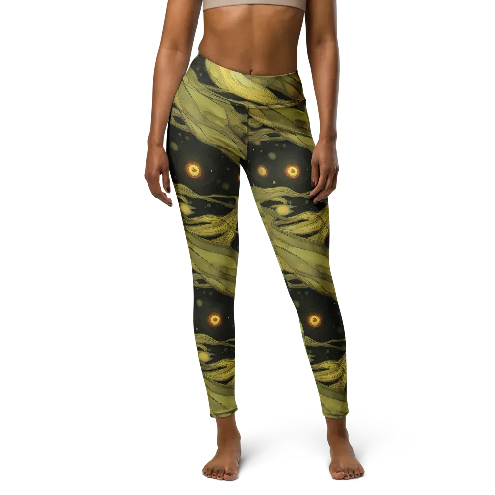 Whispered Breeze on Yoga Leggings — Front