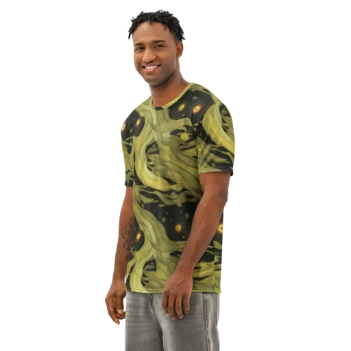 Whispered Breeze on a Men's Cotton Crew Neck T-Shirt