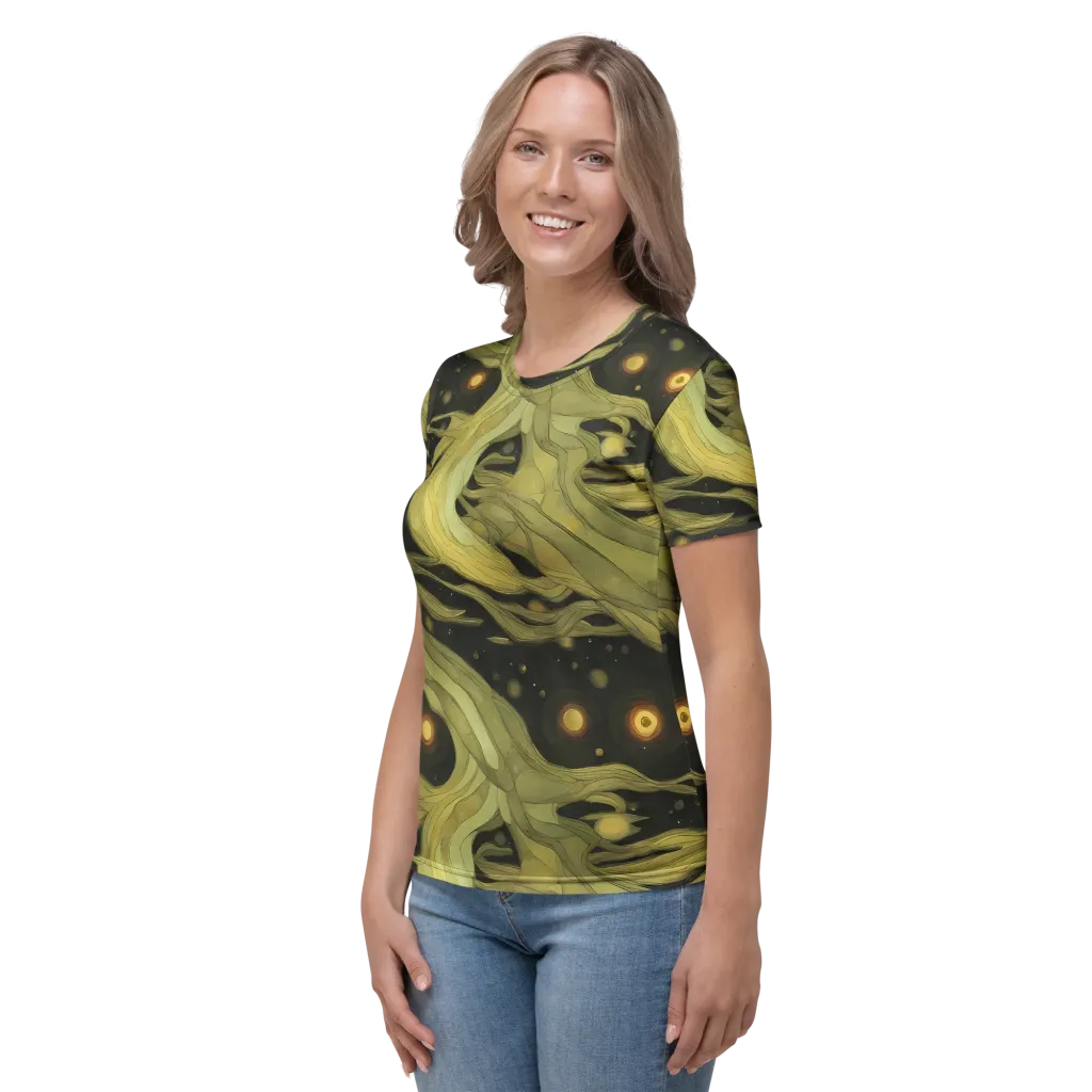 Whispered Breeze on Women's Crew Neck T-Shirt — Left