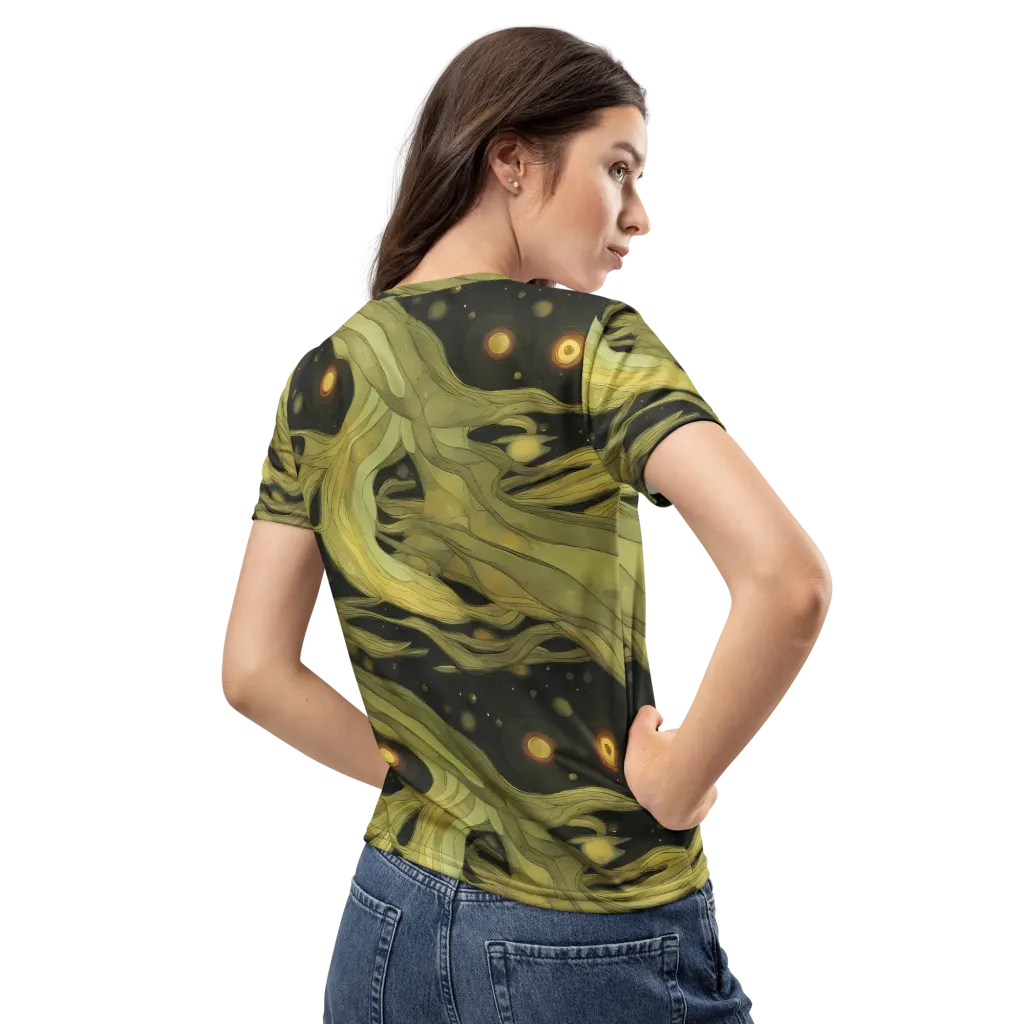 Whispered Breeze on Women's Crew Neck T-Shirt — Back