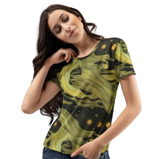Whispered Breeze on a Women's Crew Neck T-Shirt