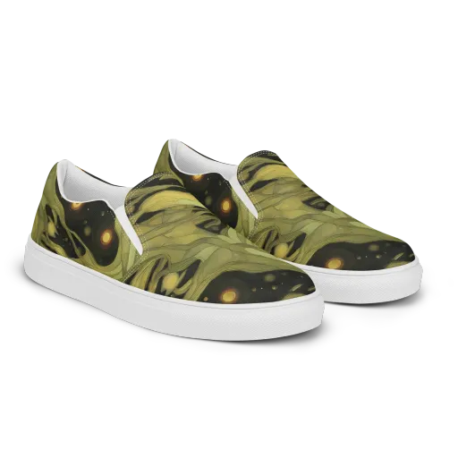 Whispered Breeze on a Men's Slip-On Canvas Shoes