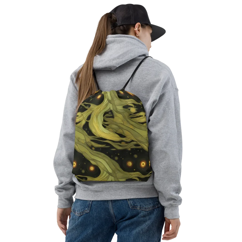 Whispered Breeze on Drawstring Bag — Front