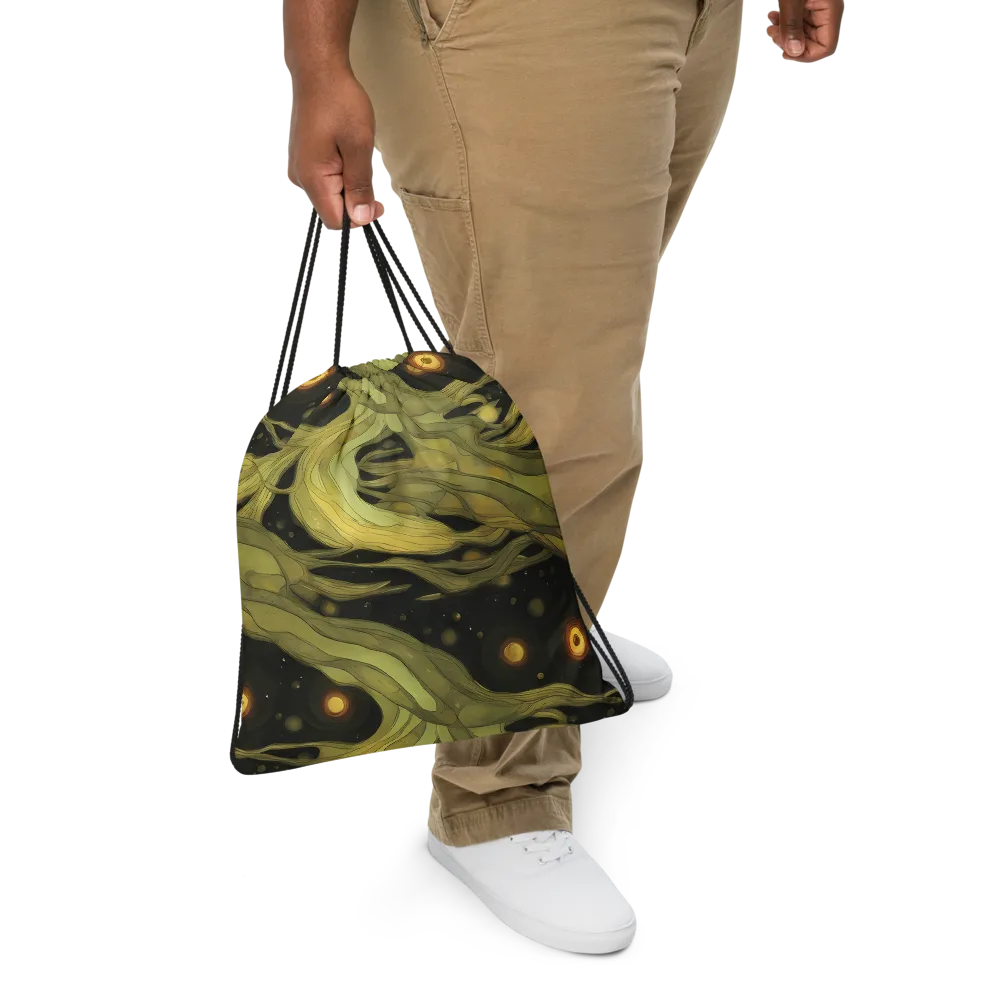 Whispered Breeze on Drawstring Bag — Front