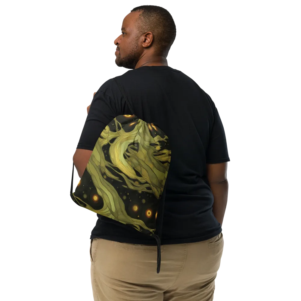 Whispered Breeze on Drawstring Bag — Front