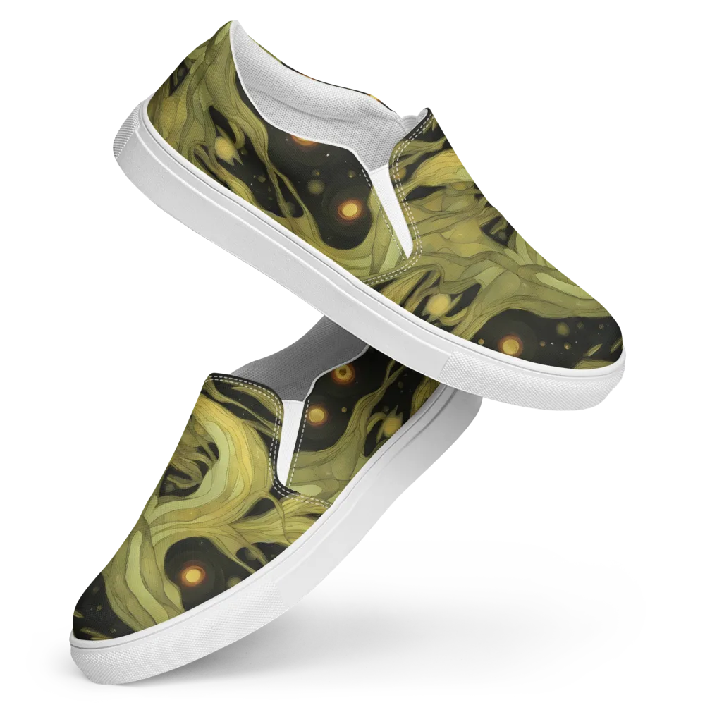 Whispered Breeze on Women's Slip-On Canvas Shoes — Front