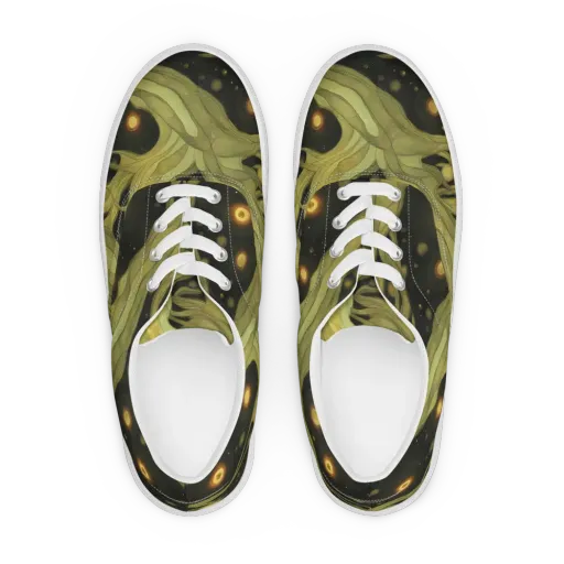 Whispered Breeze on a Men's Lace-Up Canvas Shoes