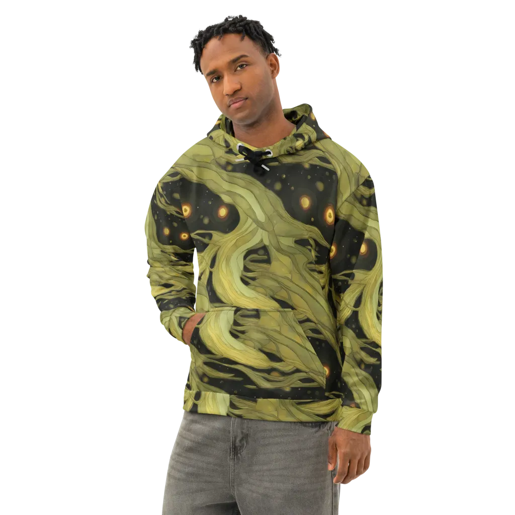 Whispered Breeze on Cotton Hoodie — Left Front