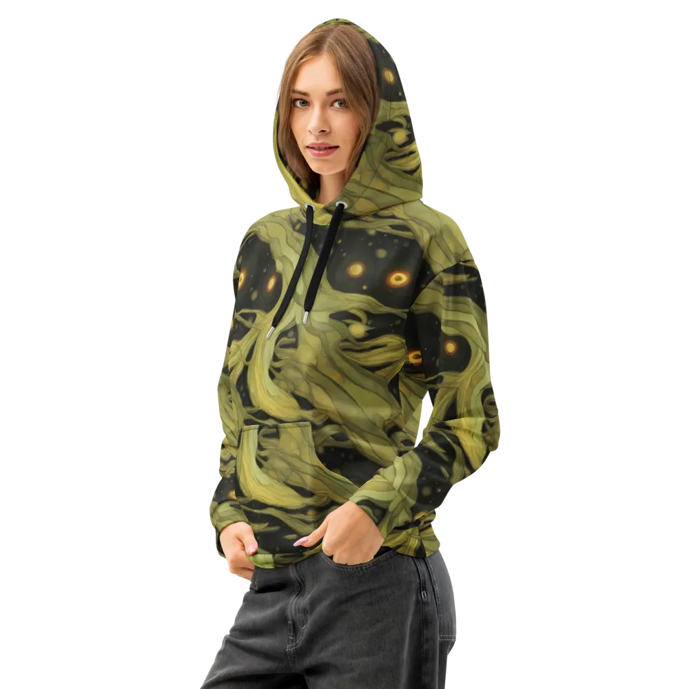 Whispered Breeze on Cotton Hoodie — Left Front