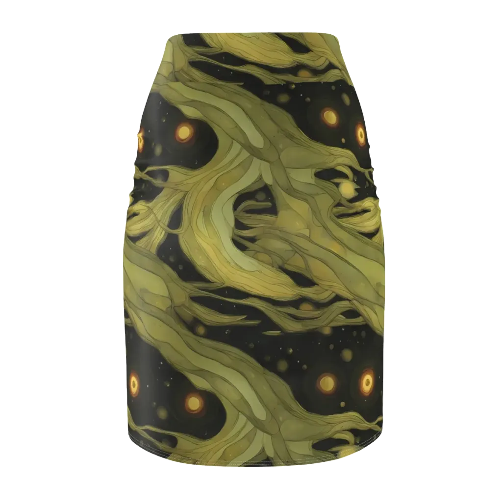 Whispered Breeze on Pencil Skirt — Back
