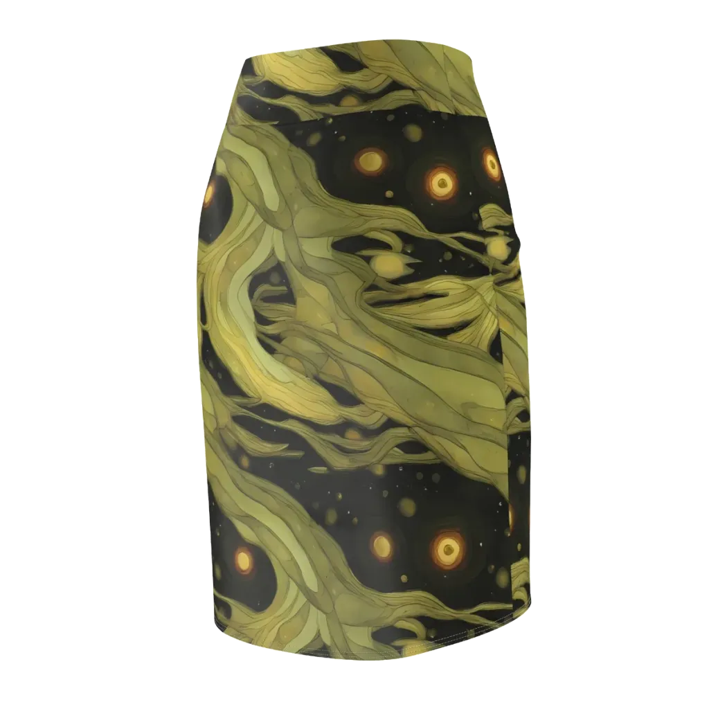 Whispered Breeze on Pencil Skirt — Back Side