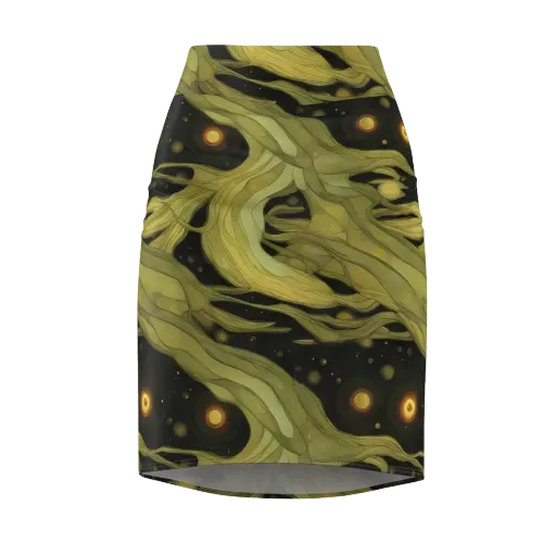 Whispered Breeze on a Pencil Skirt