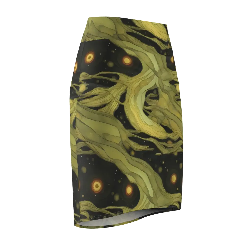 Whispered Breeze on Pencil Skirt — Front Side