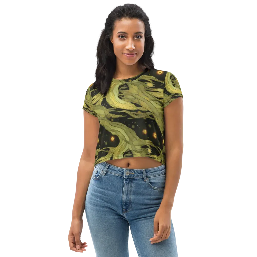 Whispered Breeze on Crop Tee — Front
