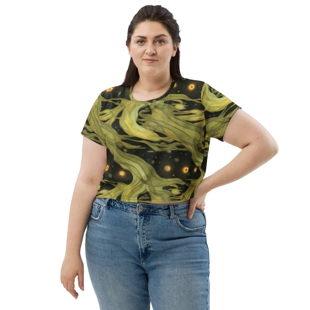 Whispered Breeze on Crop Tee — Front
