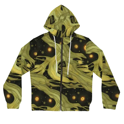 Whispered Breeze on a Women's Full-Zip Hoodie