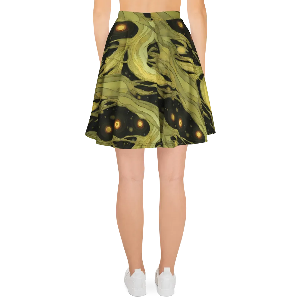 Whispered Breeze on Skater Skirt — Back