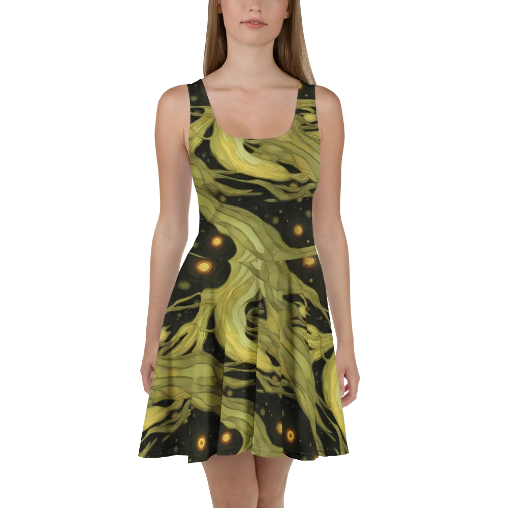 Whispered Breeze on Skater Dress — Front