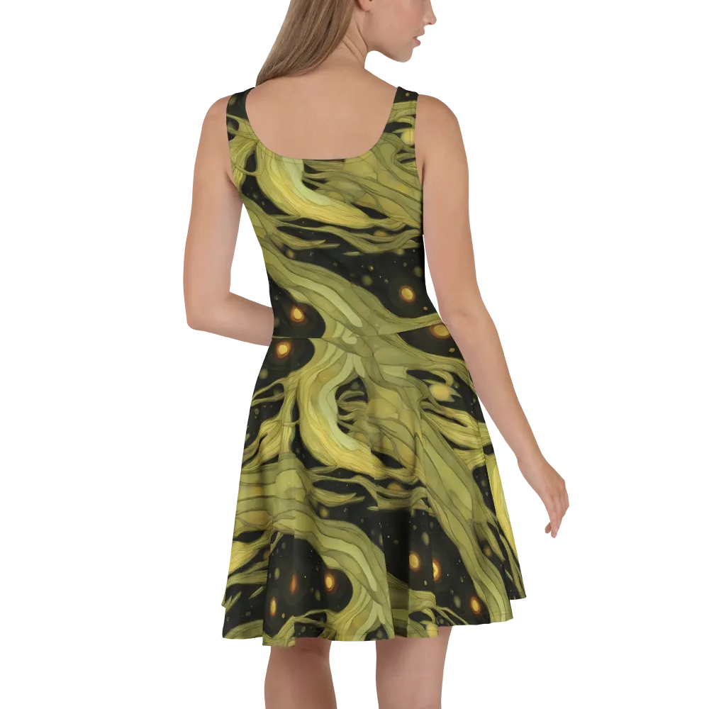 Whispered Breeze on Skater Dress — Back
