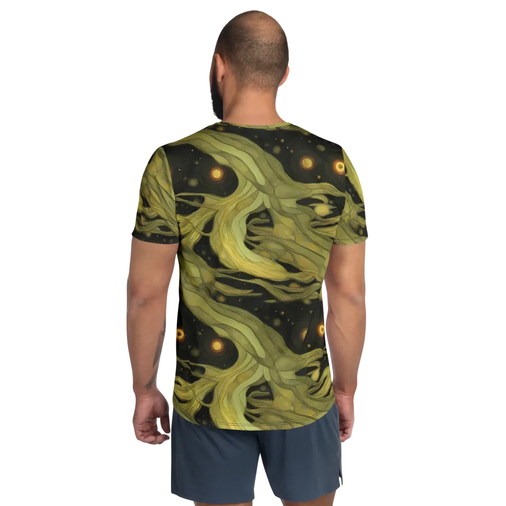 Whispered Breeze on Men's Athletic T-Shirt — Back