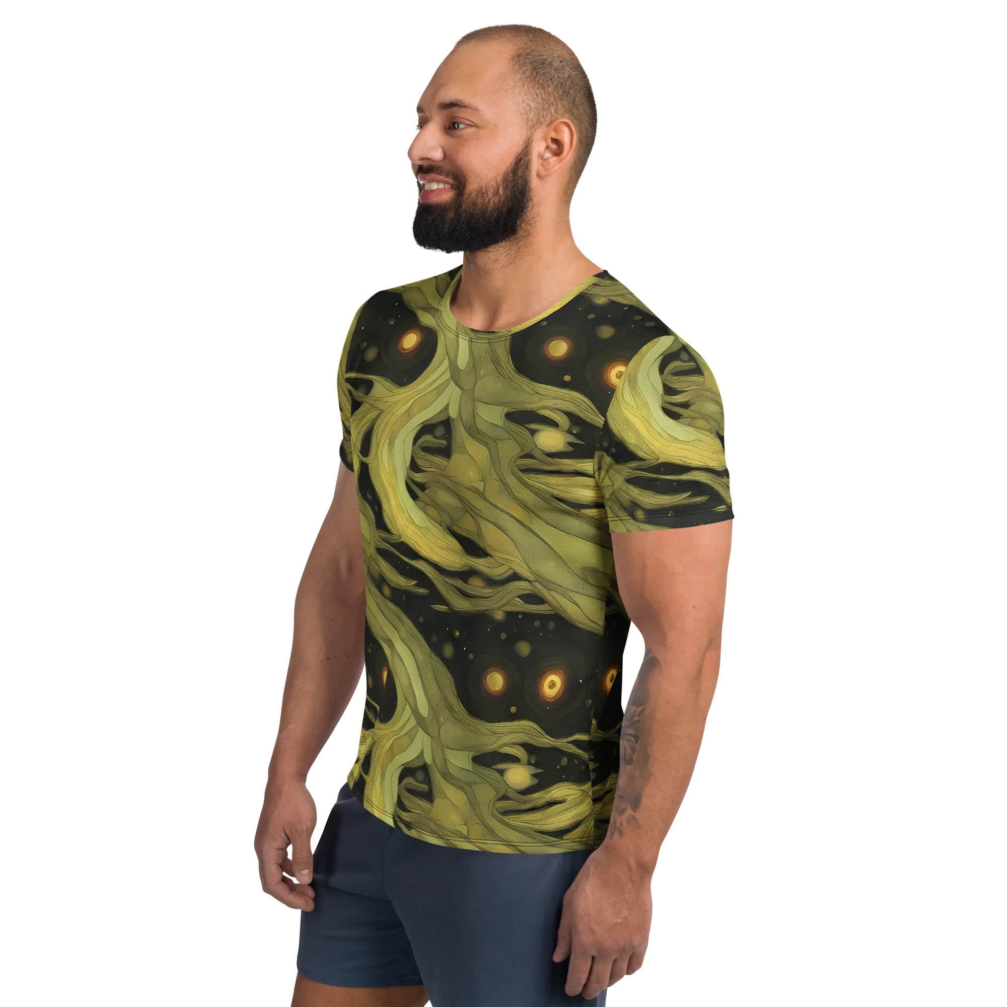 Whispered Breeze on Men's Athletic T-Shirt — Left