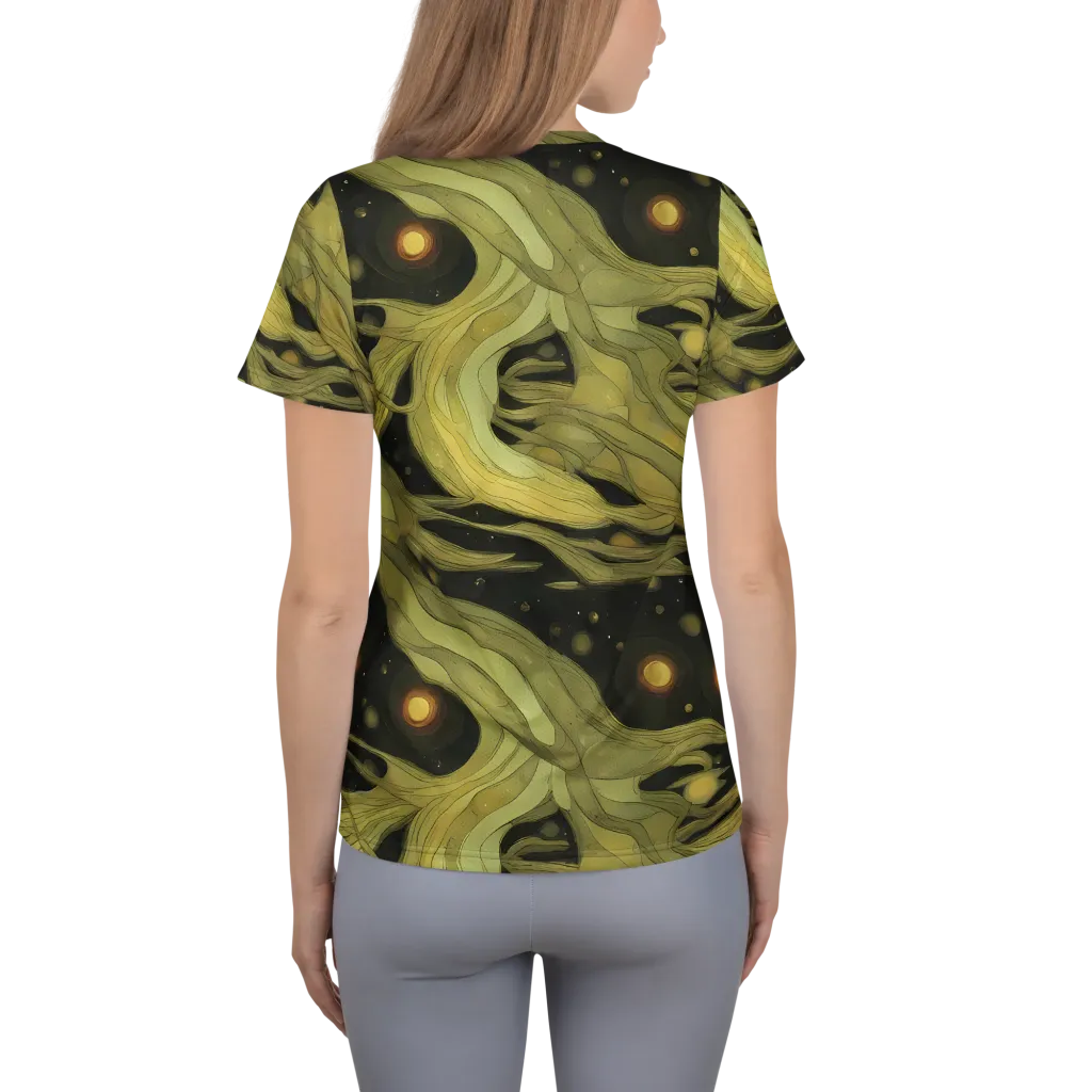 Whispered Breeze on Women's Athletic T-Shirt — Back