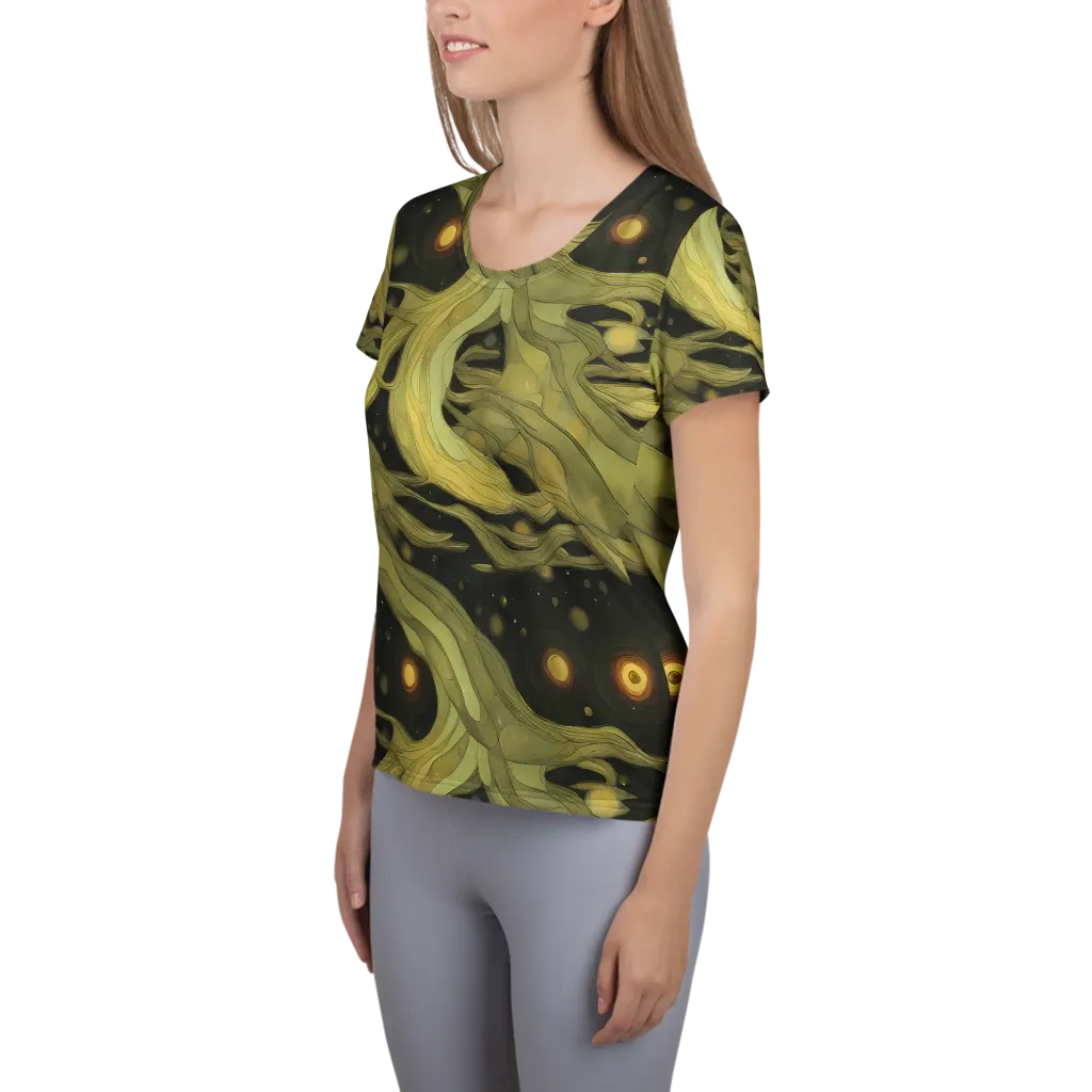 Whispered Breeze on Women's Athletic T-Shirt — Left