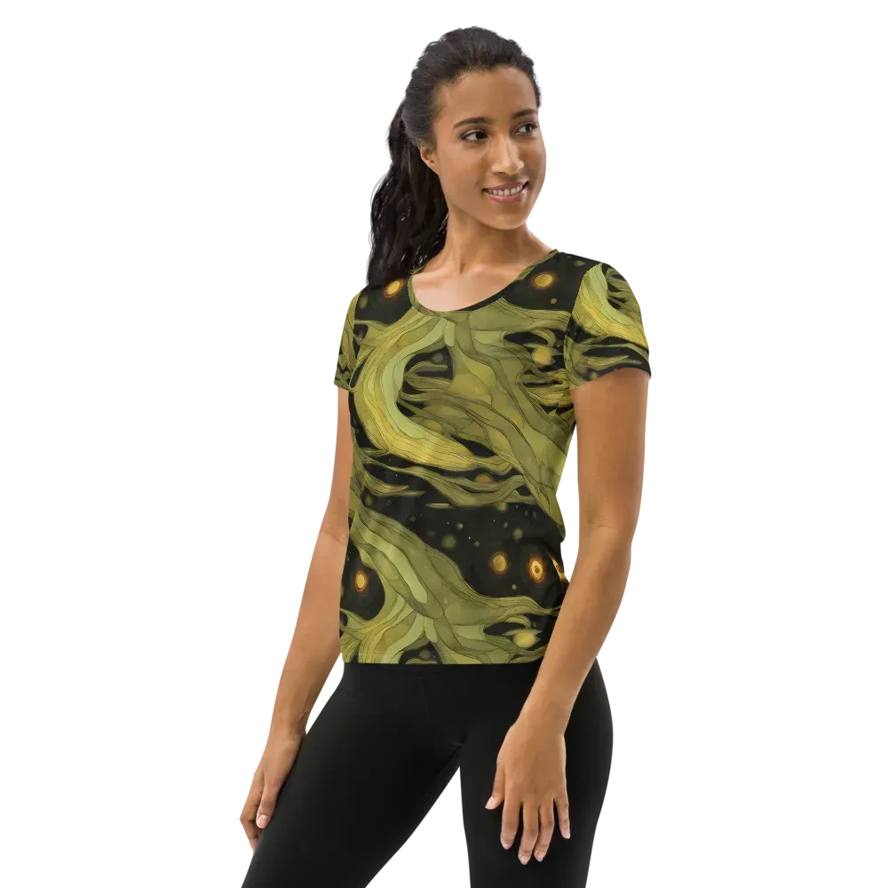 Whispered Breeze on Women's Athletic T-Shirt — Left