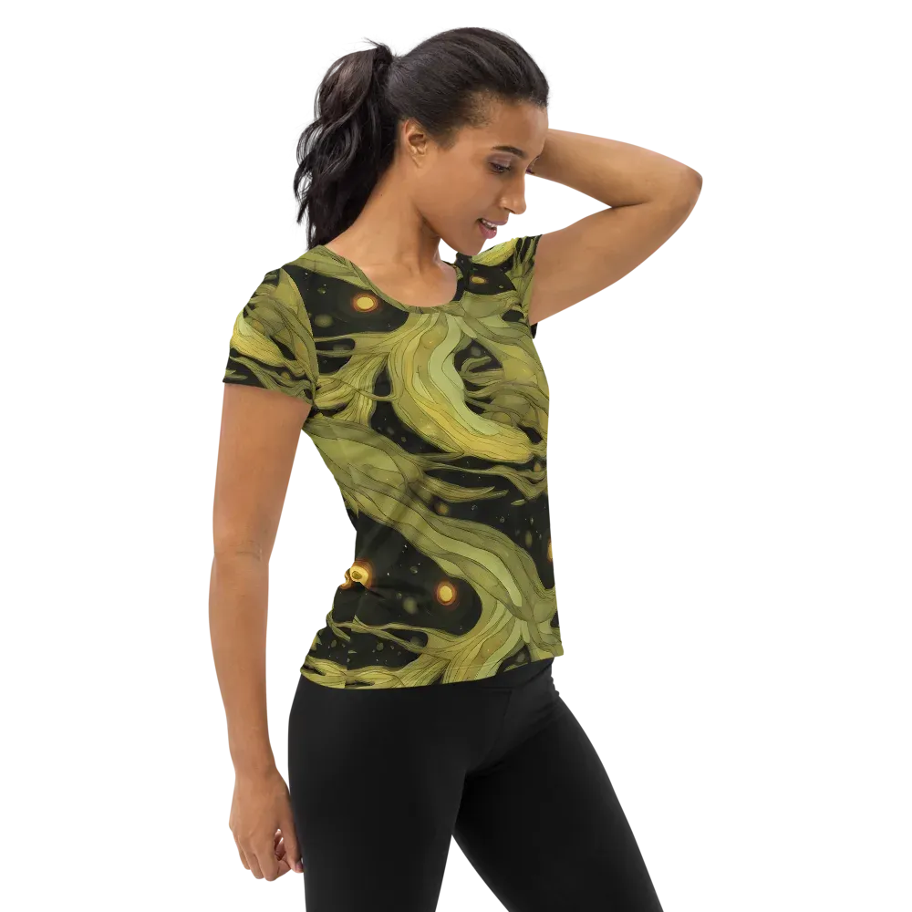 Whispered Breeze on Women's Athletic T-Shirt — Right