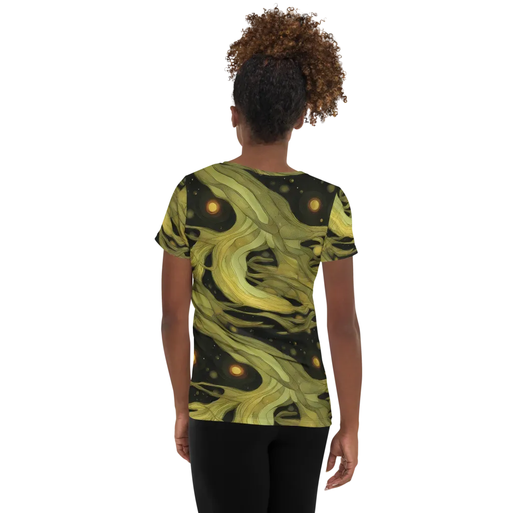 Whispered Breeze on Women's Athletic T-Shirt — Back