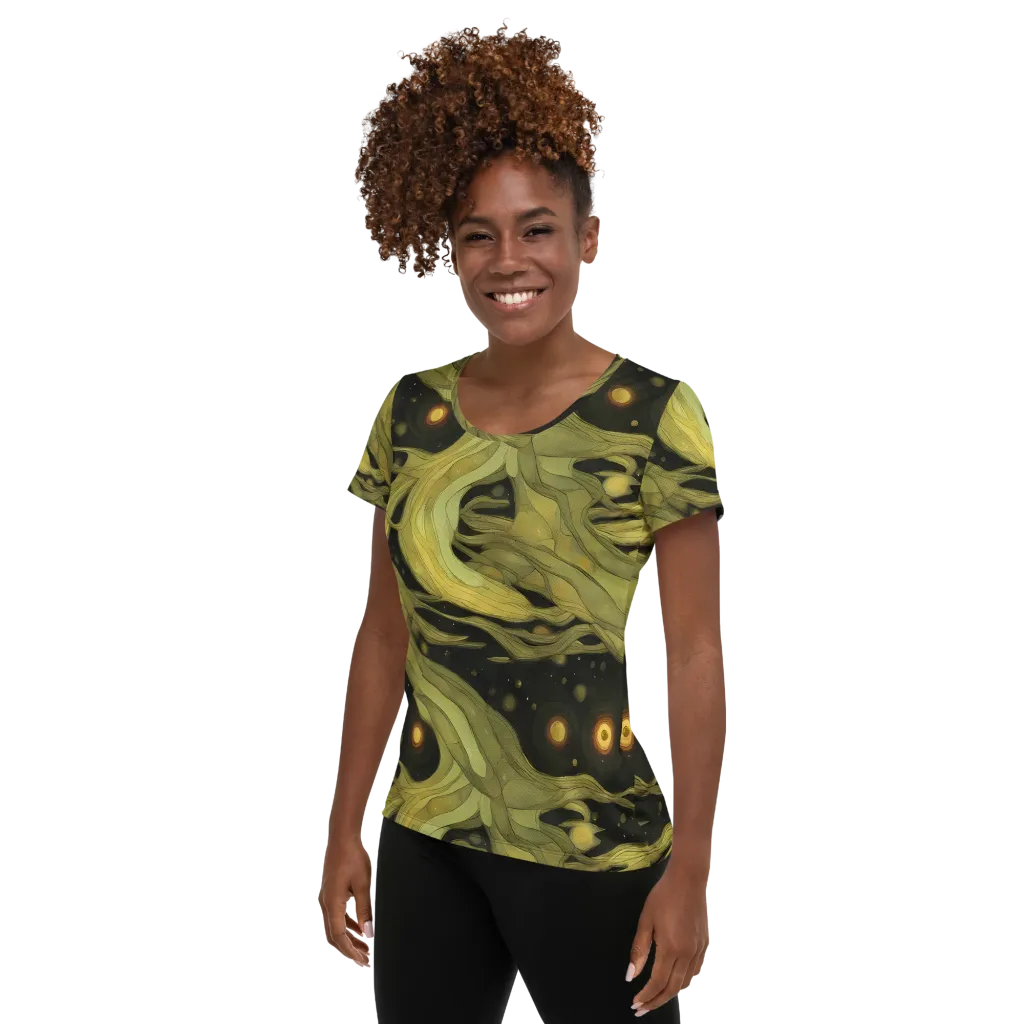 Whispered Breeze on Women's Athletic T-Shirt — Left