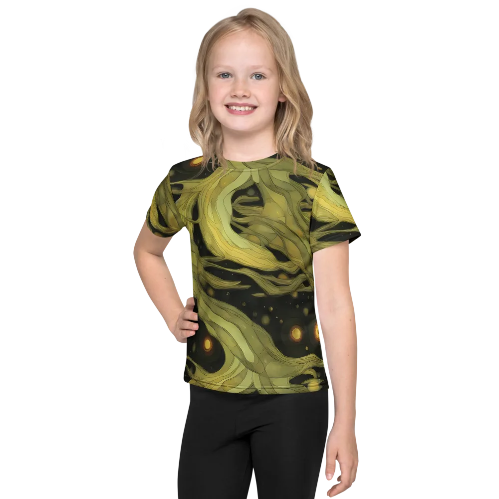Whispered Breeze on Kids Crew Neck T-Shirt — Front