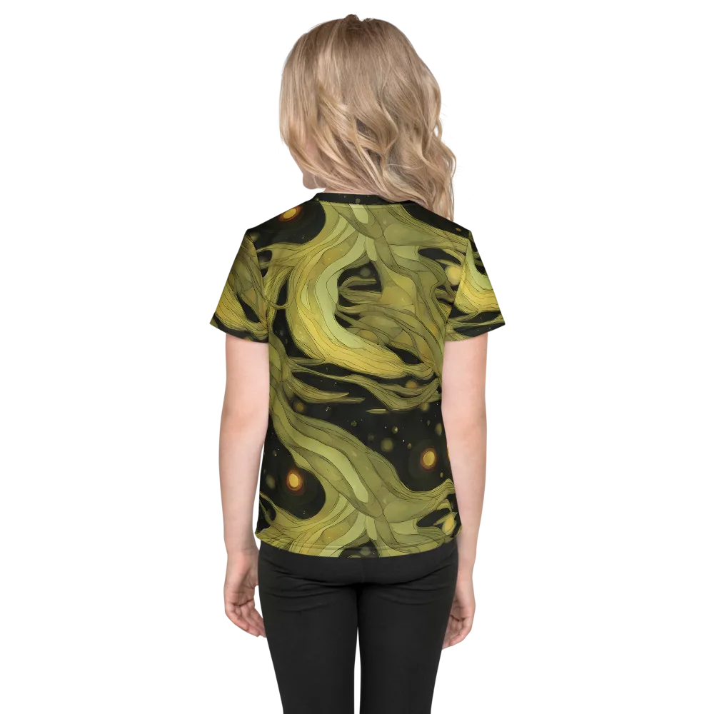 Whispered Breeze on Kids Crew Neck T-Shirt — Back