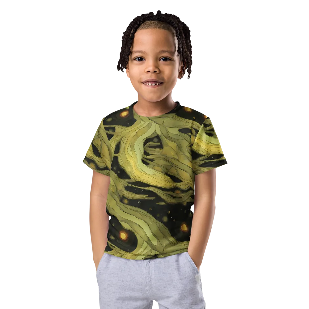 Whispered Breeze on Kids Crew Neck T-Shirt — Front
