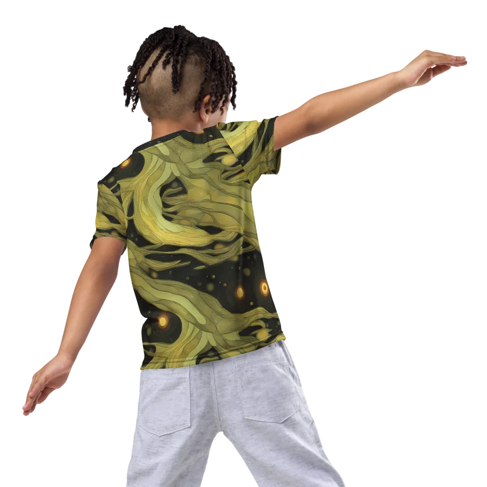 Whispered Breeze on Kids Crew Neck T-Shirt — Back